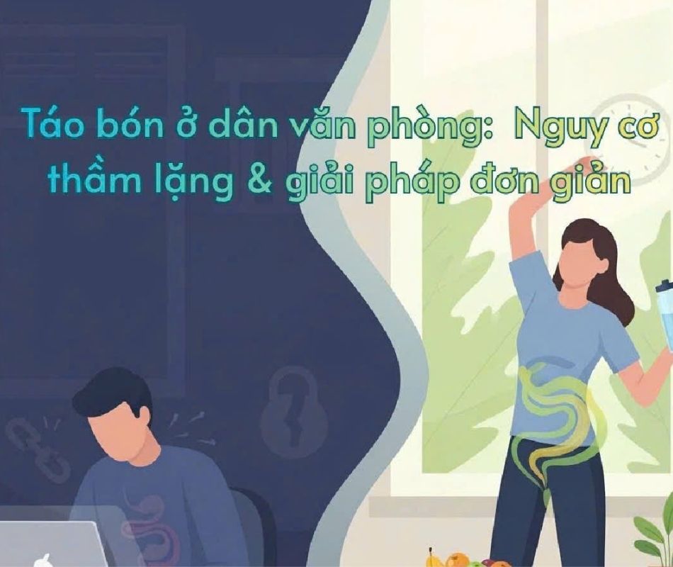 Táo bón ở dân văn phòng