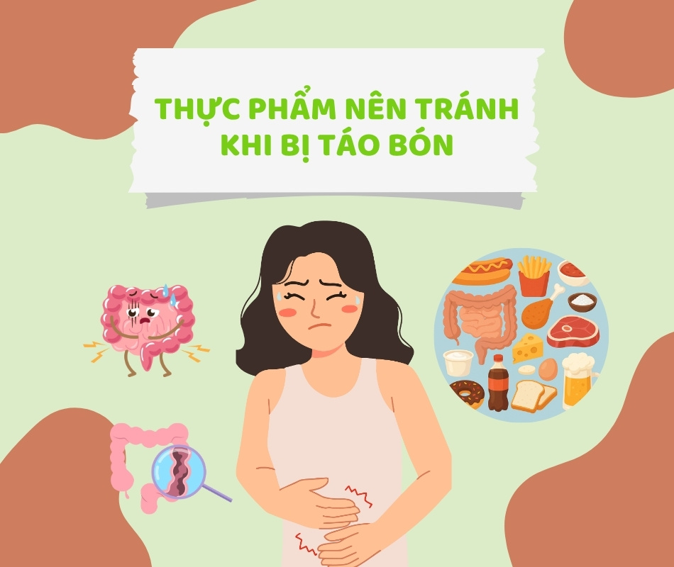 Thực phẩm nên tránh để giảm táo bón